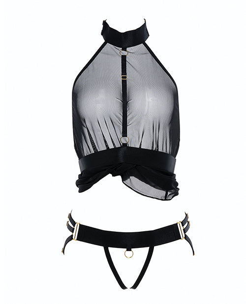 Sheer Mesh Harness Babydoll