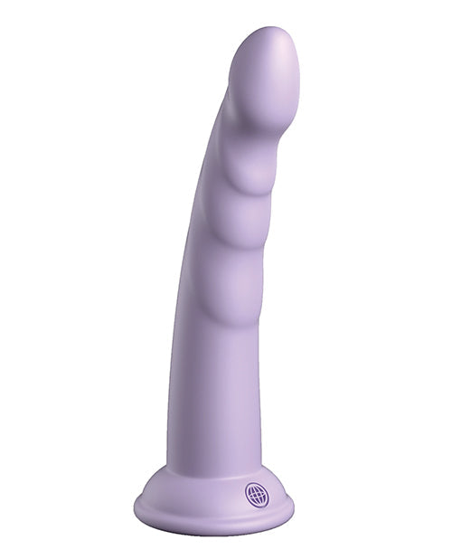 7" Slim Seven Silicone Dildo - Purple