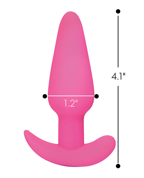 Bang! 21x Vibrating Silicone Butt Plug - Pink