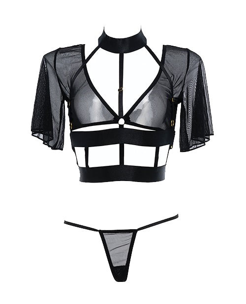 Dreamer Sheer Mesh Strappy Set