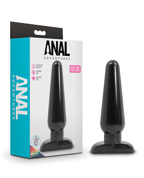 Basic Anal Plug - Large Black