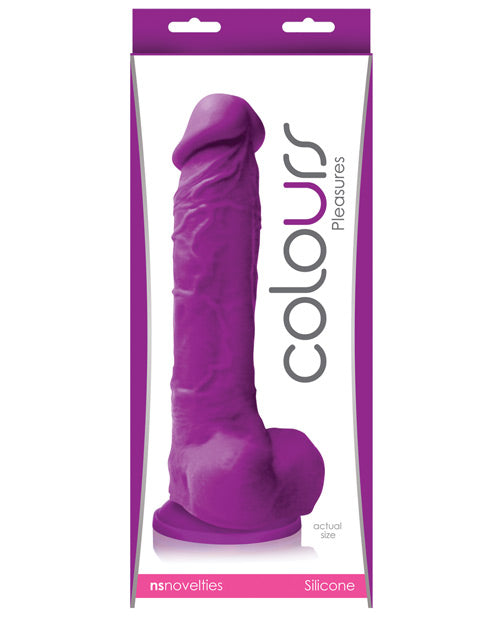Colours Pleasures 8" Dildo - Purple